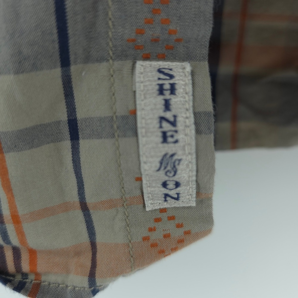 MoonShine Spirit by Brad Paisley Mens‎ XXL Plaid Western Shirt L/S Pearl Snap - Picture 5 of 9